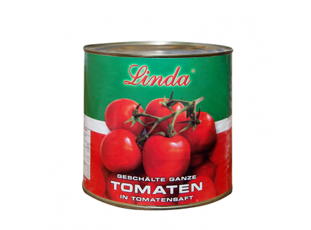 Geschälte Tomaten in Tomatensaft