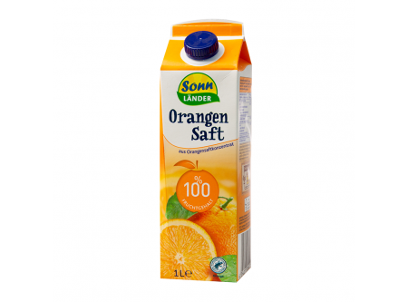 Orangensaft aus Orangensaftkonzentrat